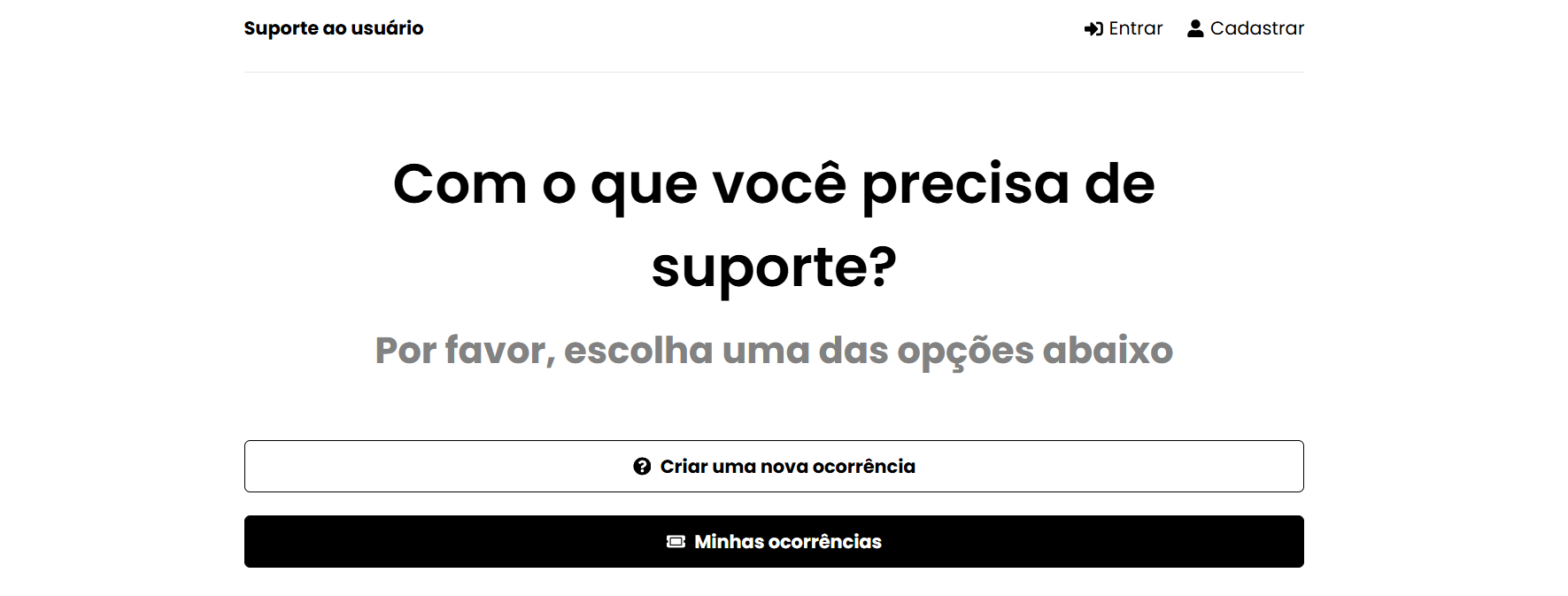 Thumbnail do projeto Sistema de Suporte ao Usuário